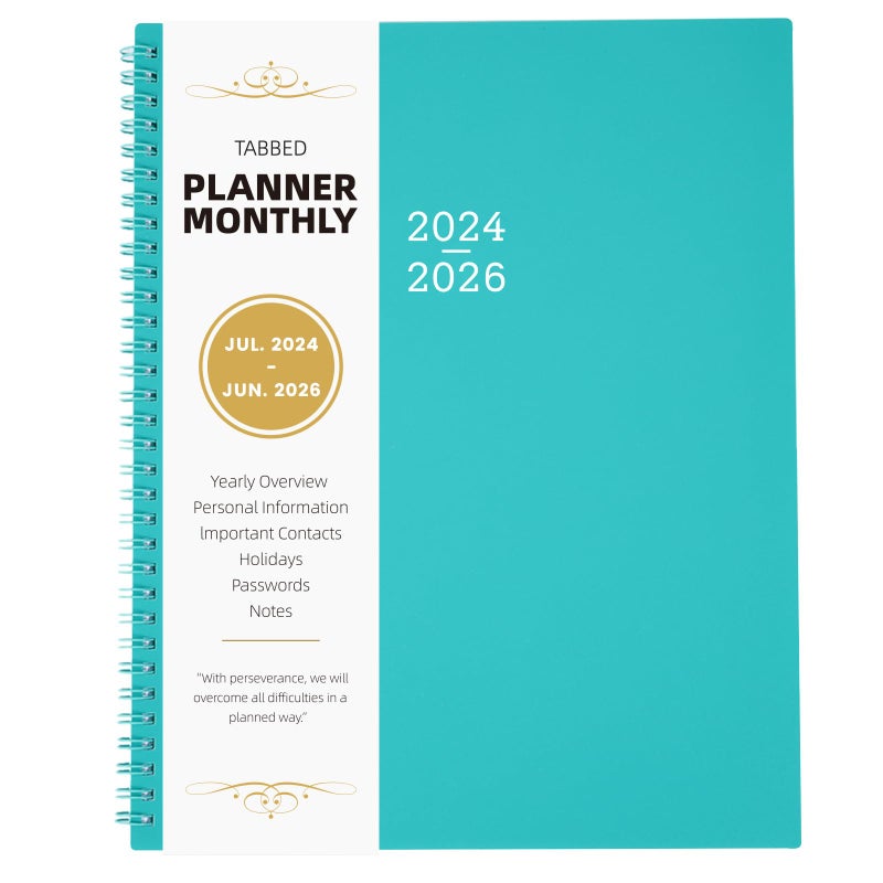 Coboll Monthly Planner 2024-2026 - Planner 2024-2026, 9'' x 11'', 24 Months Planner 2024-2025 from JUL. 2024 to JUN. 2026, Monthly Calendar Planner With Inner Pocket - Image 1